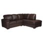 Ashmore Leather Corner Sofa, Brown Right Hand Facing