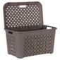 Arianna large laundry basket with lid, mole