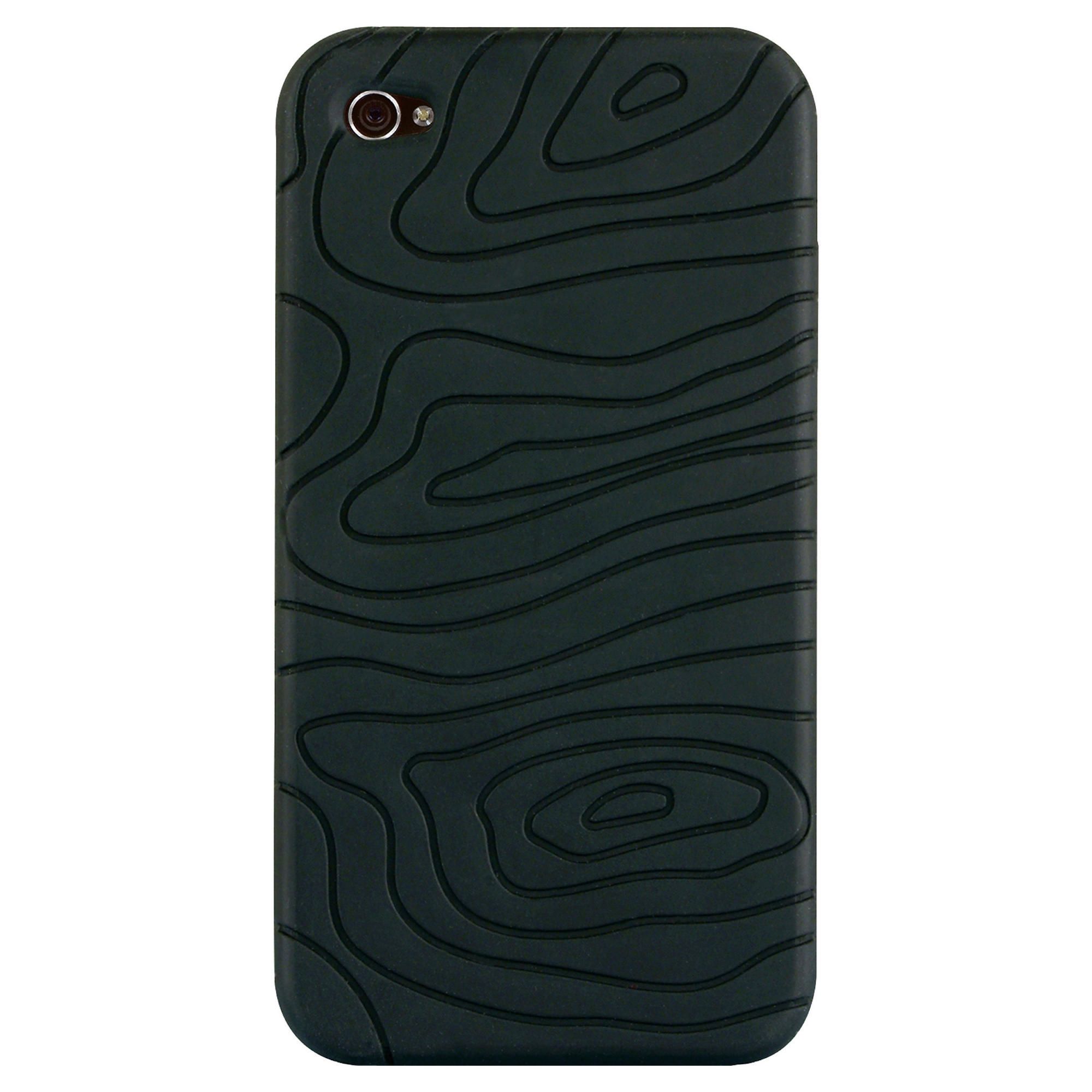 Orbyx iPhone 4 Tread Silicone Skin Black 