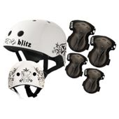 Blitz BMX Helmet, Knee & Elbow Pad Set