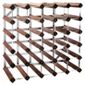 George Wilkinson 30 Bottle Wine rack Kit - Stained Pine / Galvanised Steel