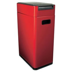 Oxo Softworks 40L red slim touch top bin