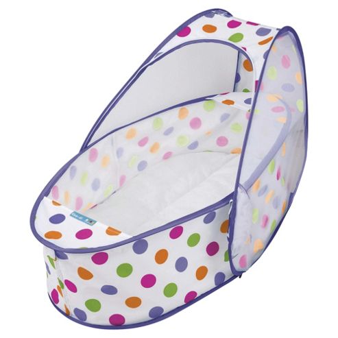 Image of Koo-di Pop Up Travel Cot & Bassinette, Polka