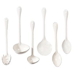 Nigella Lawson Living Kitchen Set of 6 Vitreous Enamel Utensils