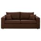 Maison Large Fabric Sofa, Chocolate