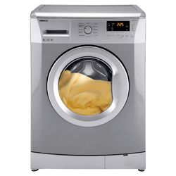 Beko WMB61431S Washing Machine, 6kg Wash Load, 1400 RPM Spin, A+ Energy Rating. Silver