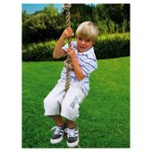 Plum Knotted Climbing Rope