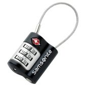 Samsonite TSA Combination Cable Lock, Black