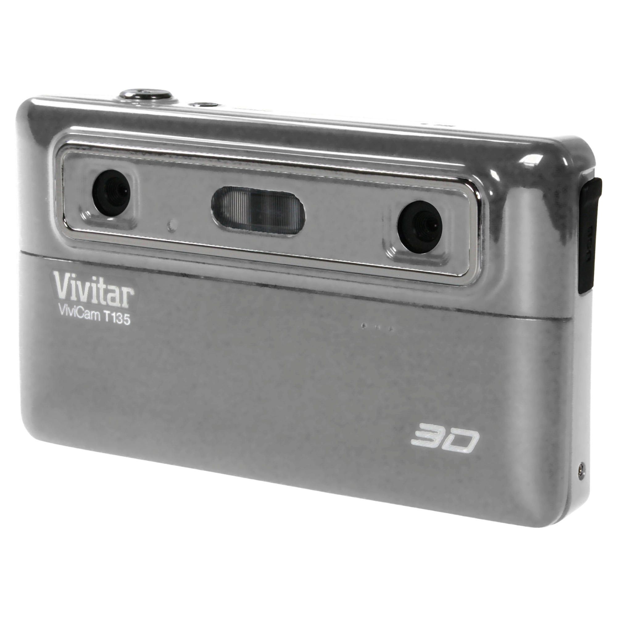 Vivitar T135 Silver 3D Camera with 4xDigital Zoom