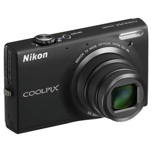 Buy Nikon S6100 Coolpix Digital Camera - Black (16mp, 7x Optical Zoom 