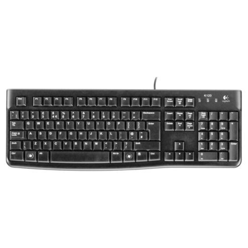 Image of Logitech K120 Usb Wired Keyboard - Uk Layout - Black