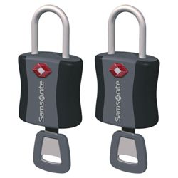 Samsonite TSA Air Key Locks, Black Set of 2