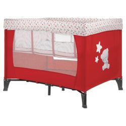 Tiny Tatty Teddy Travel Cot, Red & White Exclusive to Tesco