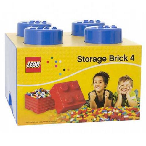 Image of Lego Storage Brick 4 Blue