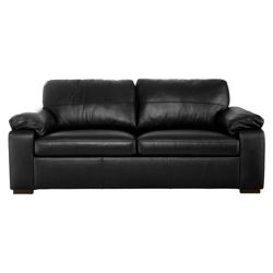 Ashmore Leather Sofa Bed, Black