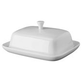 Tesco White Porcelain butter dish