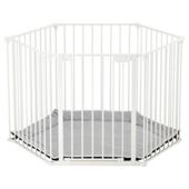 BabyDan Play Pen with Play Mat, White