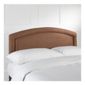 Adel Single Faux Suede Headboard, Chocolate