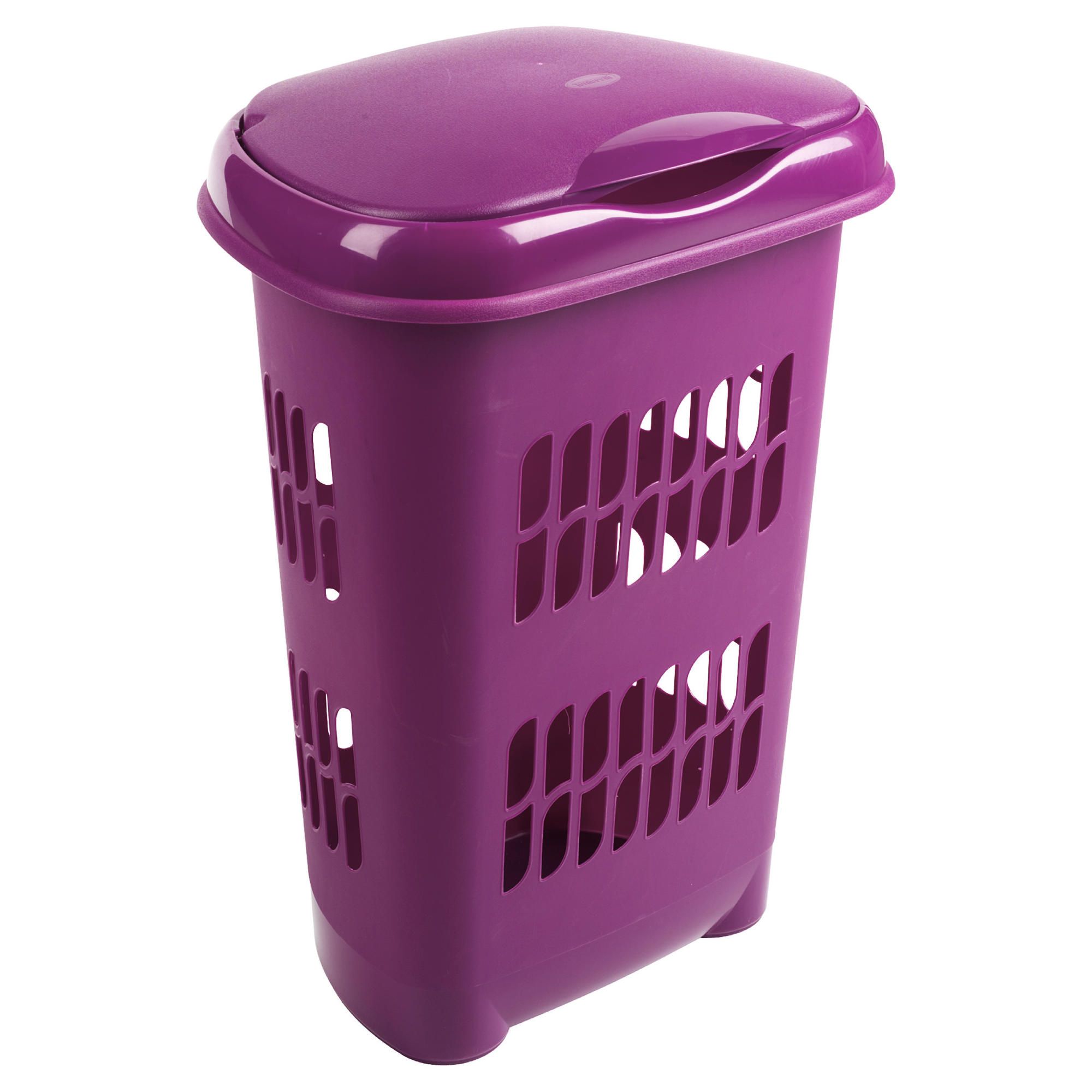 Laundry hamper, plum