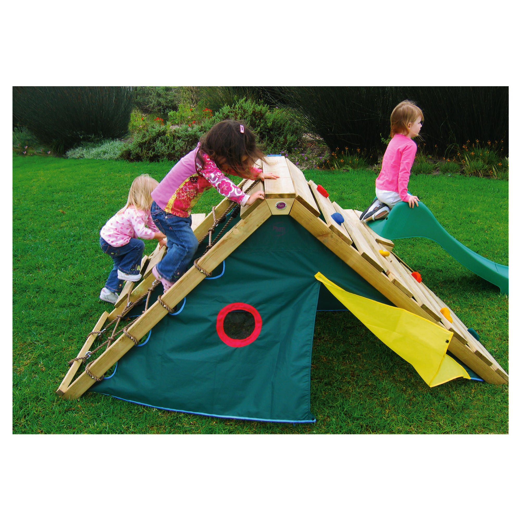 Plum My First Play Centre Wooden Climbing Frame with Slide and Play Den