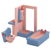 Plan Toys Bathroom Neo Dolls House Wooden Toy Furniture Set