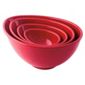 Nigella Lawson Set of 4 Melamine Mixing Bowls, Red