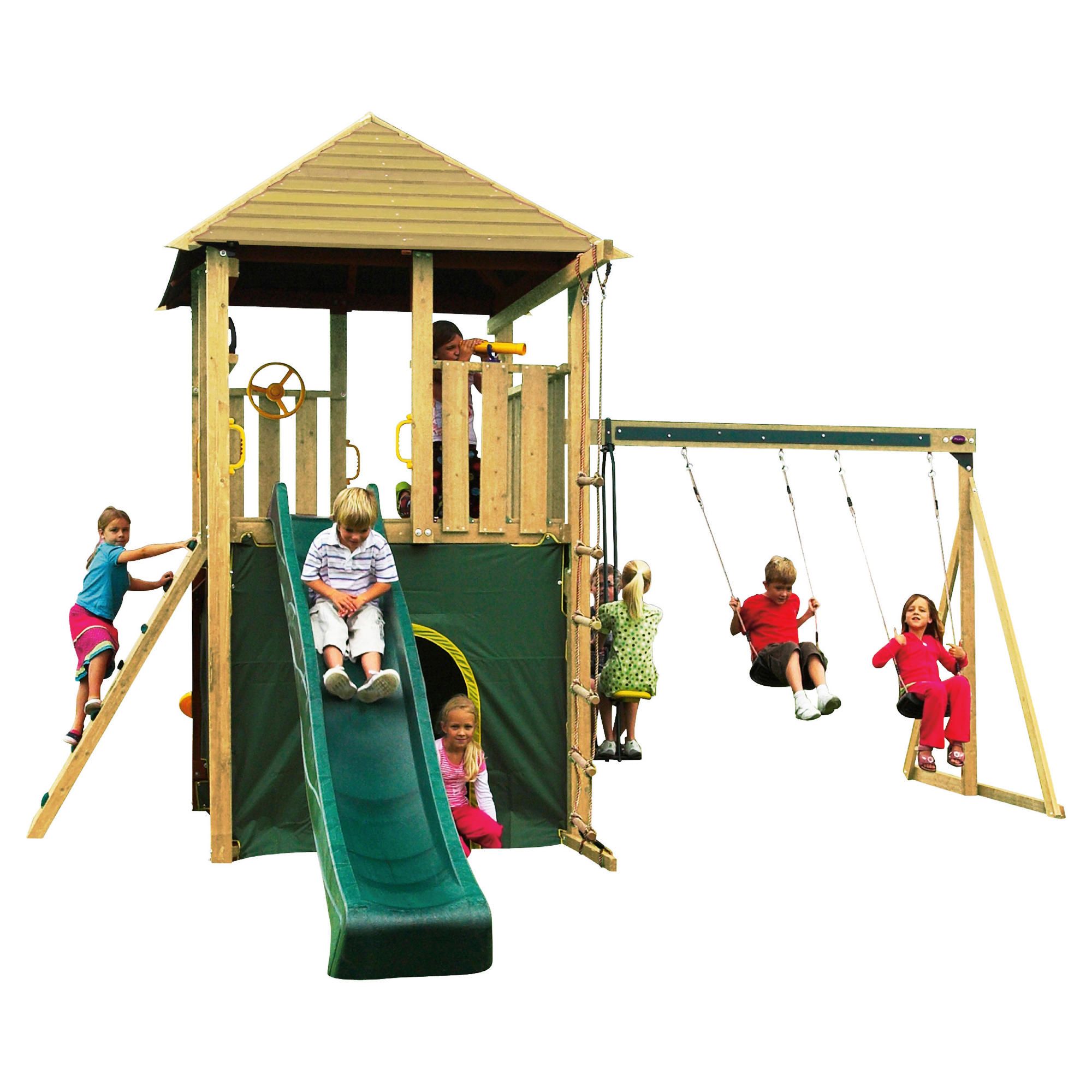 Plum Warthog Wooden Climbing Frame at Tesco Direct