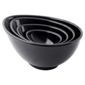 Nigella Lawson Set of 4 Melamine Mixing Bowls, Black