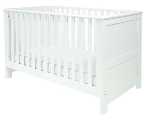 Image of East Coast Boston Cot Bed, White