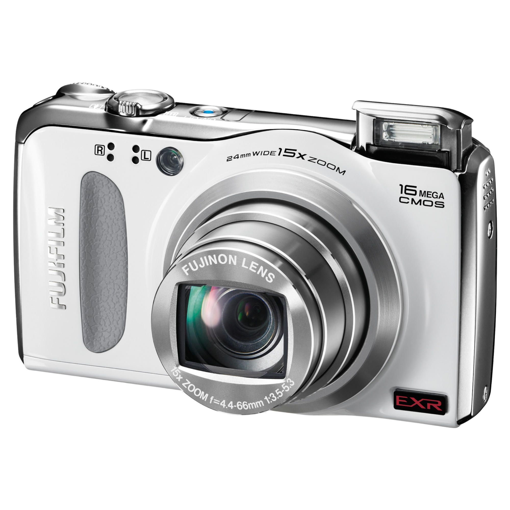 Fujifilm FinePix F500 Digital Camera - White (16MP, 15x Optical Zoom) 3 inch LCD