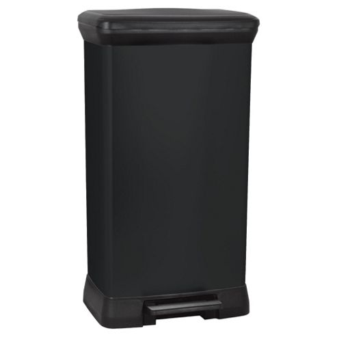 Image of Curver Deco 50l Pedal Bin - Black