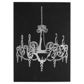 Suede effect Chandelier picture