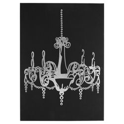 Suede effect Chandelier picture
