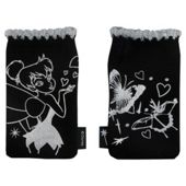 Disney Tinkerbell Black and Silver Foil Universal Phone Sock