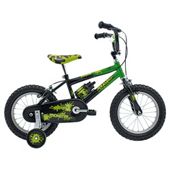 Raleigh Monster Kids 14” Wheel Bike - Boys with stabilisers