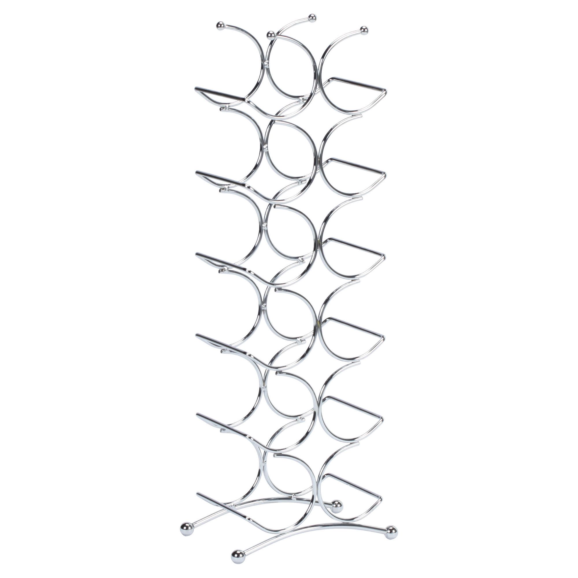 Circolare 12 bottle Wine Rack, Chrome