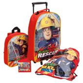 Fireman Sam 4-Piece Kids' Luggage Set