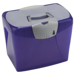 A4 Horizon plastic file box, purple