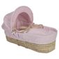 Clair de lune Starburst Moses Basket, Pink