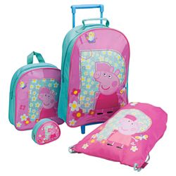 Peppa Pig 4-Piece Kids' Luggage Set