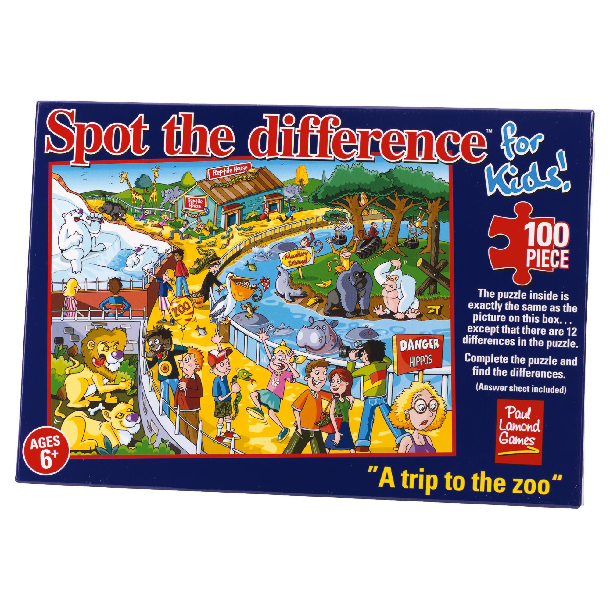 Spot The Difference Puzzles - The Zoo