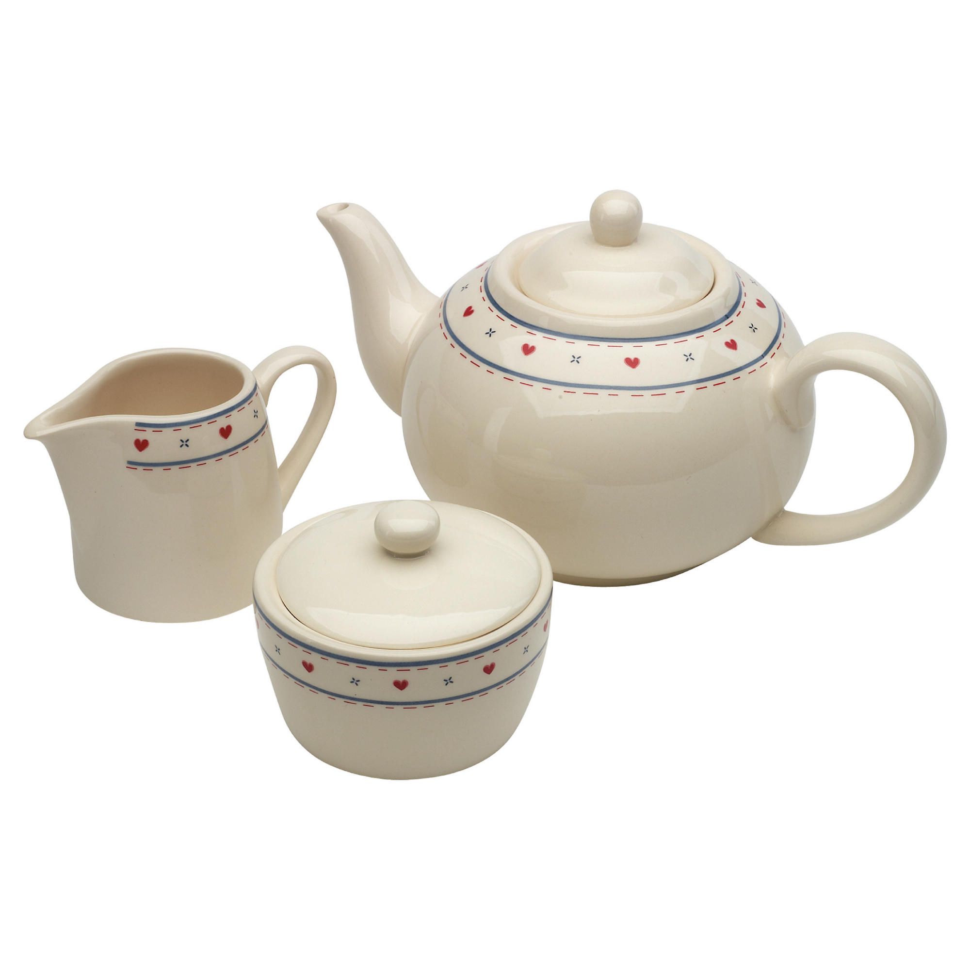 Tesco Haven Teapot, Sugar bowl & jug set
