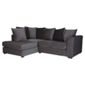 Ontario Fabric Corner Left Hand Facing Sofa, Charcoal