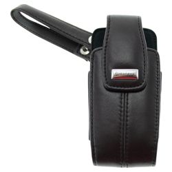 BlackBerry® Pearl Leather Lambskin Pouch + Carry Strap Sienna BlackBerry 8100 Burnt Sienna