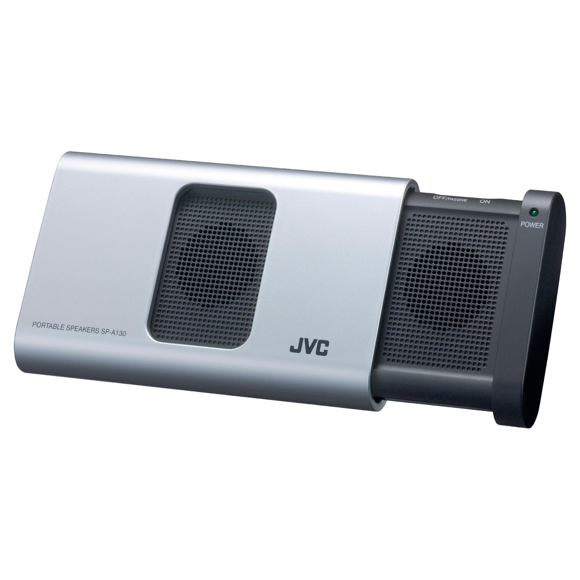 JVC SP-A130-S-E Portable Stereo Speaker - Silver
