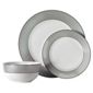 Tesco Pinstripe 12 Piece, 4 Person Dinner Set.