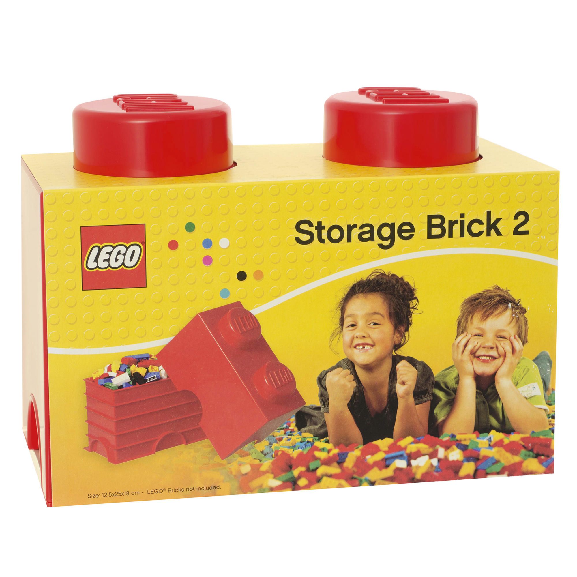 LEGO Storage Brick 2 Red