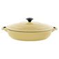 Chasseur 30cm Round Cast Iron Serving Casserole, Cream