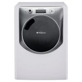 Hotpoint Aqualtis AQ113D697E Washing Machine, 11kg Wash Load, 1600 RPM Spin, A+++ Energy Rating. White Titanium