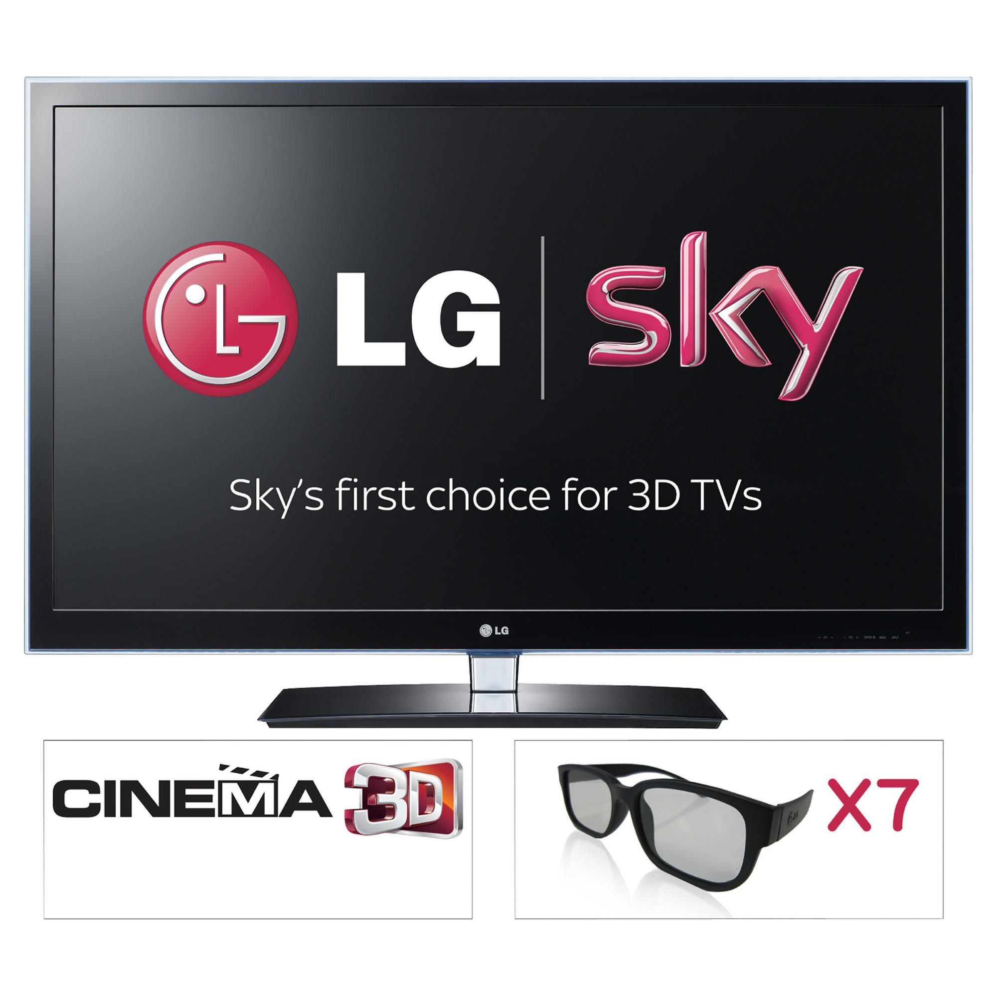 LG 32LW450U 32" Widescreen Full HD 1080p 3D LED Backlit TV with Freeview